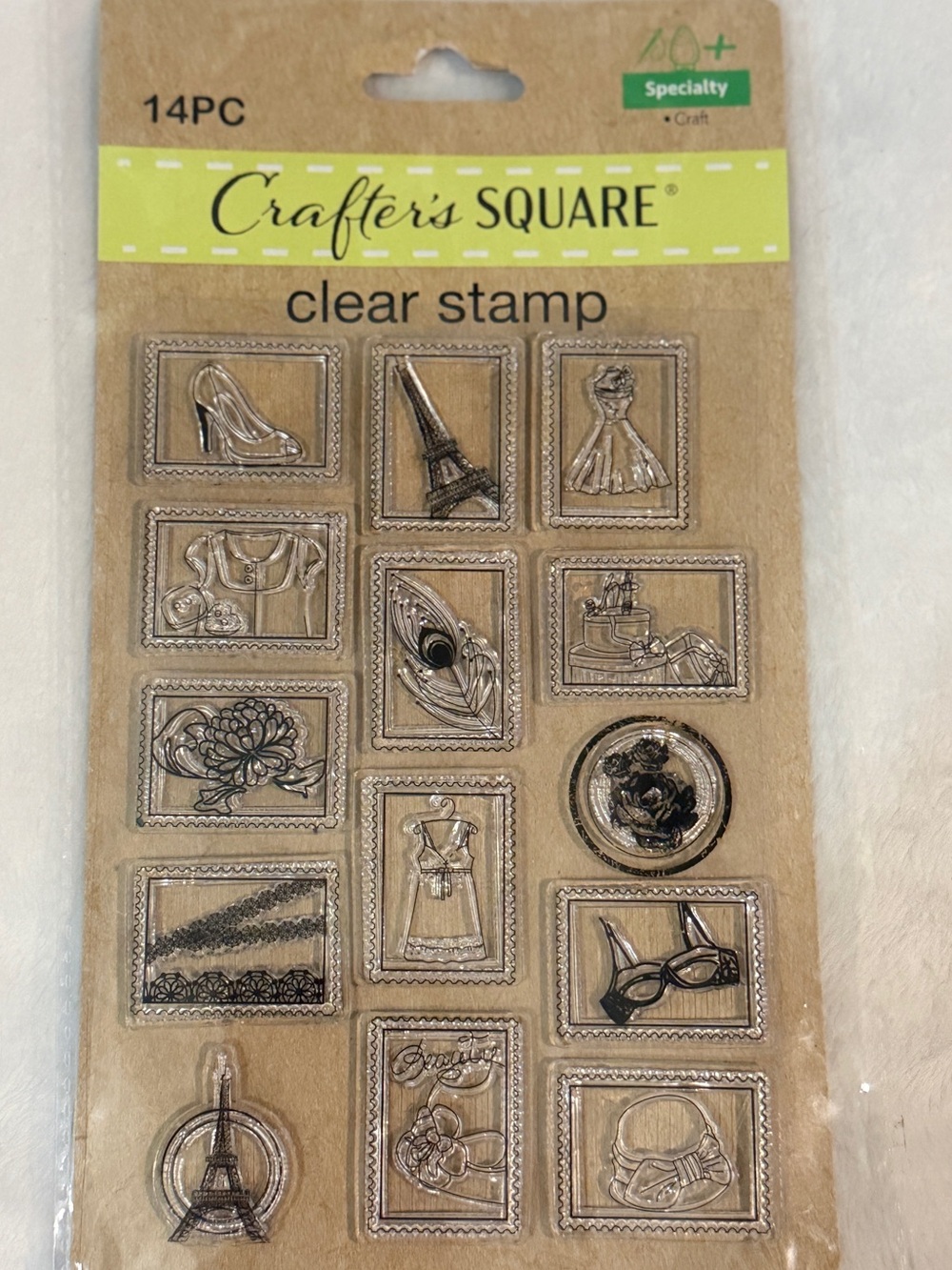 💜 Crafter's Square Clear Stamp Set